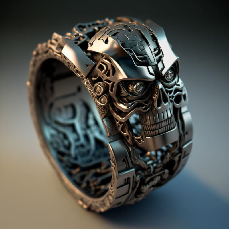 Terminator zilveren ring